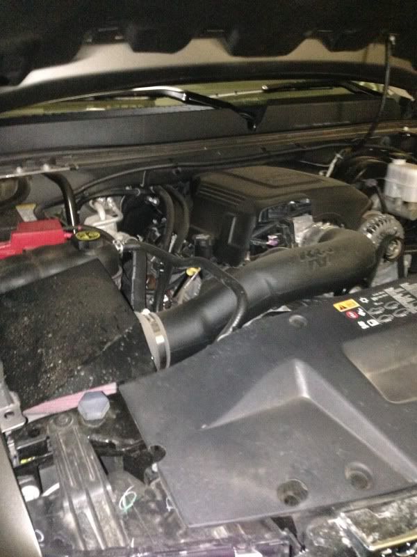 finally got it tuned with K&N cold air intake Chevy Silverado and GMC