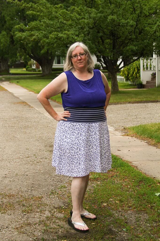 Yoga band summer skirt from thrifted clothes