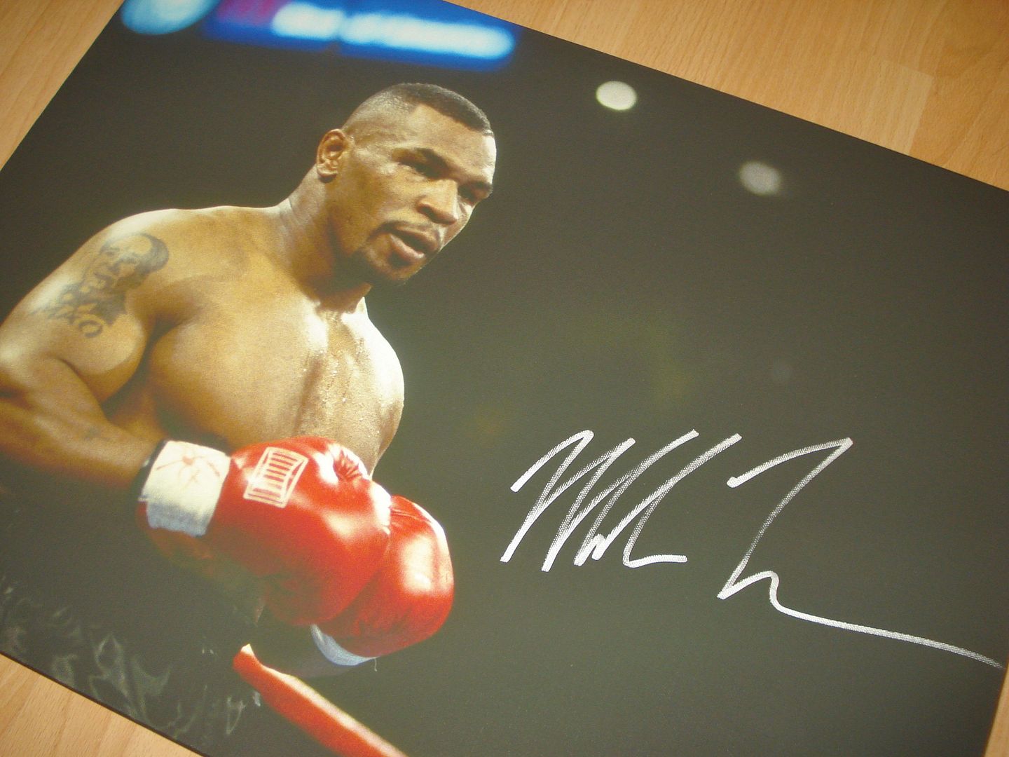 MIKE TYSON AUTHENTIC & GENUINE HAND SIGNED AUTOGRAPH BOXED CANVAS ...