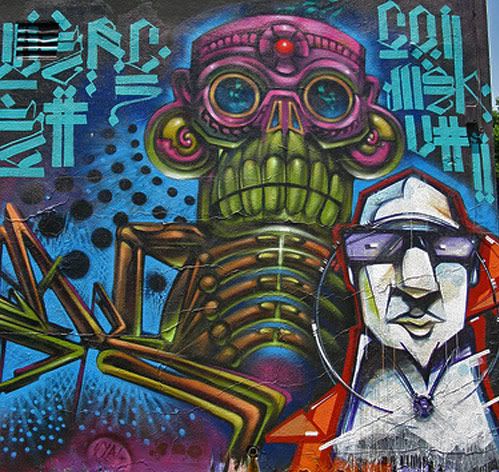 vyal graffiti, los angeles, battle, estria