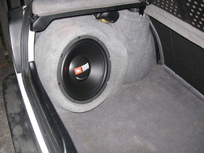 FS custom fiberglass subwoofer box and amp VW Vortex Volkswagen Forum