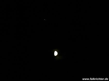 Mond mit Jupiter am 09.09.2008