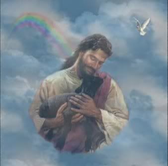 Jesus Black Lamb Rainbow Dove.jpg Pictures, Images and Photos