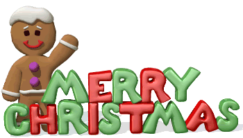 merry christmas photo: Merry Christmas gingerbread man gingerbread_man_waving_behind_si-1.gif
