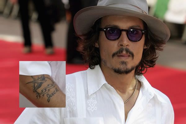 johnny depp tattoos 2010. Johnny Depp