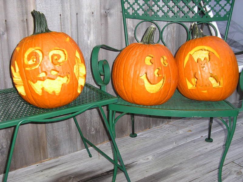 Pumpkins we carved. Pictures, Images and Photos