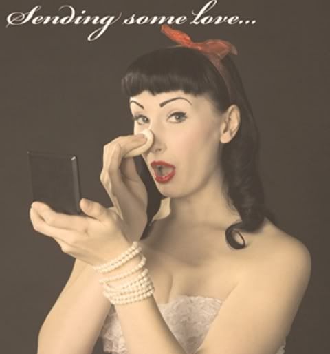 Sending Love Pinup Pictures, Images and Photos