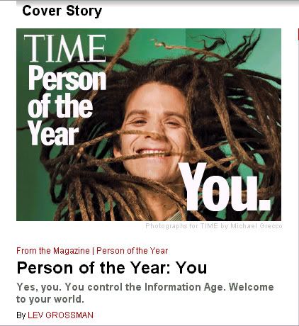 time magazine person of the year 2006. Time Magazine