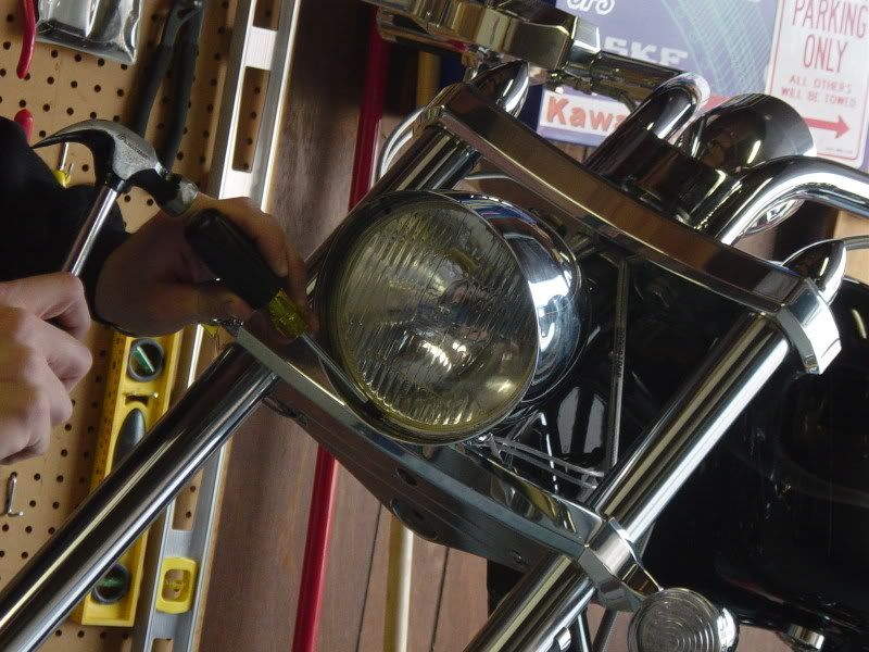 How To Replace Your Headlight Big Dog Motorcycles Forum