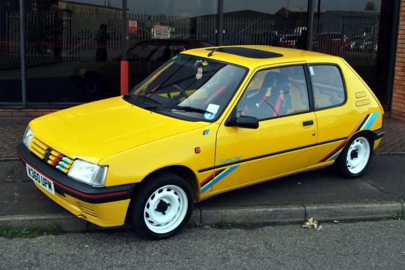I have a 1992 Yellow 205 Rallye It was completely standard when i bought it