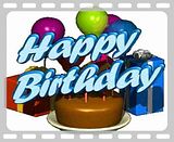 happy birthday balloons and cake. happy-irthday-cake-