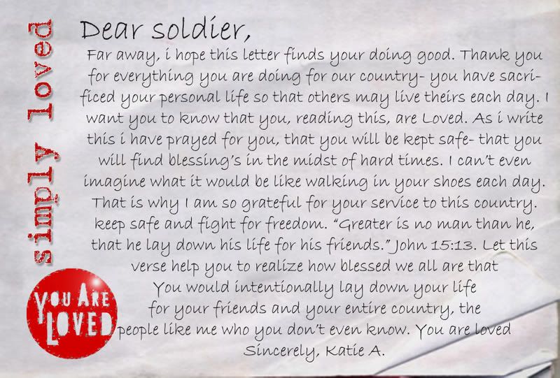 Letter To Soldier Levelings