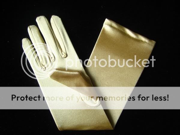 23" Bridal Fancy Prom Satin Opera Length Gloves GV23