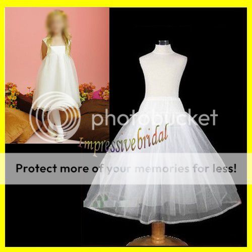 message live chat flower girl hoopless petticoat underskirt 24 long