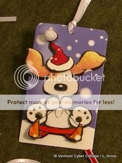 Handmade Holiday 3D Gift Tag SWEET TREATS Christmas Rudolph Reindeer 