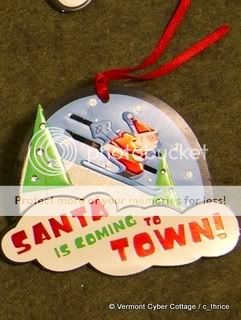 Handmade Holiday 3D Gift Tag SWEET TREATS Christmas Rudolph Reindeer 