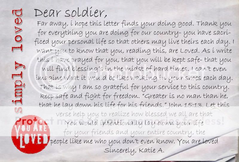 Write a letter to a random soldier